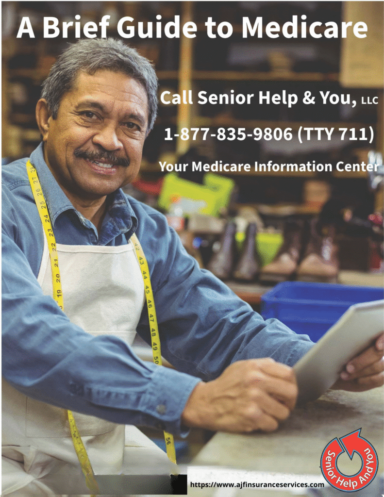 Senior man reviewing Medicare guide with expert help from Senior Help and You